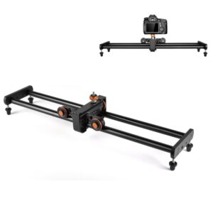 YELANGU YLG0119A 60cm Splicing Slide Rail Track + Trolley Rail Buckle for SLR Cameras / Video Cameras, 60cm Rail Track + Rail Buckle