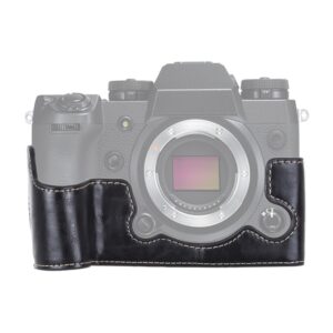 1/4 inch Thread PU Leather Camera Half Case Base for FUJIFILM X-H1, For FUJIFILM X-H1, For FUJIFILM XH1