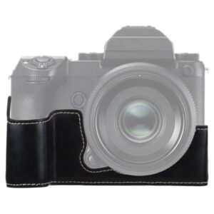 1/4 inch Thread PU Leather Camera Half Case Base for FUJIFILM GFX 50S, For FUJIFILM GFX 50S