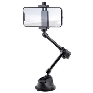 Single Suction Cup Articulating Friction Magic Arm Phone Clamp Mount, Single Suction Cup Magic Arm