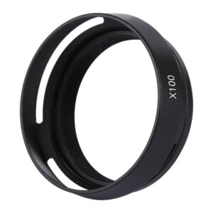 49mm Metal Vented Lens Hood for Fujifilm X100, LA-49 X100 (Black), LA-49 X100 (Silver)