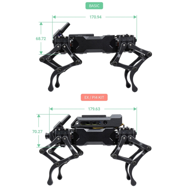 Waveshare WAVEGO 12-DOF Bionic Dog-Like Robot, Extension Pack, Extension Pack - Image 3