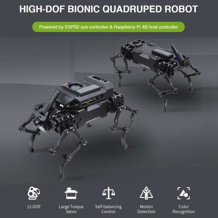 Waveshare WAVEGO 12-DOF Bionic Dog-Like Robot, Extension Pack, Extension Pack - Image 6