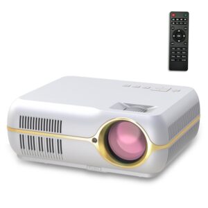 DH-A10 5.8 inch LCD Screen 4200 Lumens 1280 x 800P HD Smart Projector with Remote Control,Android 6.0 OS, Support WiFi, Bluetooth,HDMIx2, USBx2, VGA, AV IN/RCA, RJ45, LAN