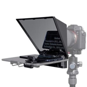 FEELWORLD TP2 Portable Teleprompter with Bluetooth Remote Control Lens Adapter Ring For SLR Camera