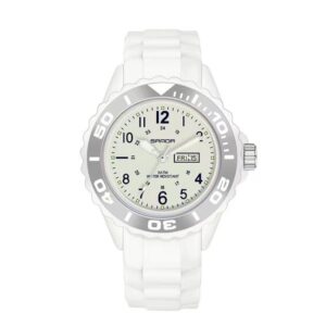 SANDA 1053 Womens TPU Strap Dual Display Waterproof Electronic Watch