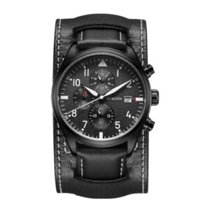 Ochstin 7227 Multifunctional Business Leather Wrist Wrist Waterproof Quartz Watch