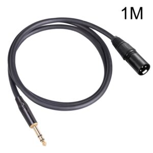 TC145BK19 6.35mm 1/4 inch TRS Male to XLR 3pin Male Audio Cable, 1m, 1.8m, 3m, 5m, 10m