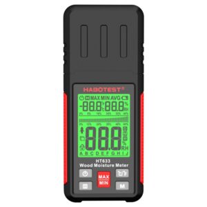 HABOTEST HT633 Portable Multifunctional Digital Display Wood Moisture Detector