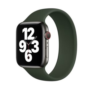 For Apple Watch Series 8&7 41mm / SE 2&6&SE&5&4 40mm / 3&2&1 38mm Solid Color Elastic Silicone Watch Band, Size:M 143mm (Aqua Blue), Size:M 143mm