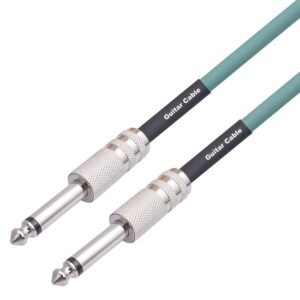 3045GR Mono 6.35mm Plug Male to Male Electric Guitar Audio Cable, 1m, 1.8m, 3m, 5m, 10m
