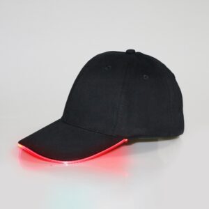 LED Luminous Baseball Cap Male Outdoor Fluorescent Sunhat, Style: Rechargeable, Black Hat Red Light, Black Hat Orange Light, Black  Hat Yellow Light, Black Hat Green Light, Black Hat Blue Light, Black Hat White Light, Black Hat Pink Light...