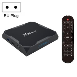 X96 max+ 4K Smart TV Box, Android 9.0, Amlogic S905X3 Quad-Core Cortex-A55,4GB+64GB, Support LAN, AV, 2.4G/5G WiFi, USBx2,TF Card,, EU Plug, US Plug, UK Plug, AU Plug