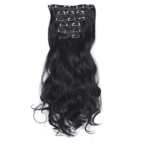 50cm 16 Card Long Curly Hair Wig Seamless Hair Extension Piece