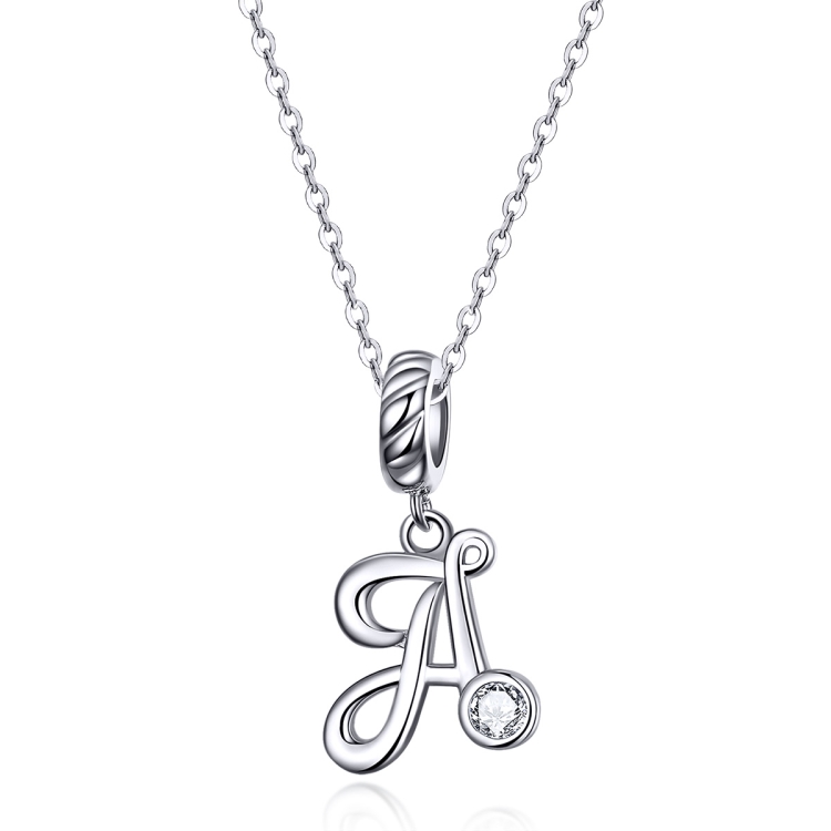 S925 Sterling Silver 26 English Letter Beads DIY Bracelet Necklace Accessories, A, B, C, D, E, F, G, H, I, J, K, L, M, N, O, P, Q, R, S, T, U, V, W, X, Y, Z - Image 3