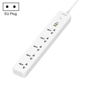LDNIO SC5319 5-position Travel Home Office Socket with 38W USB Ports, Cable Length: 2m, EU Plug, UK Plug, US Plug