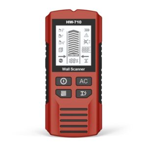 HW-710 5-in-1 Wall Scanner Metal Detector Stud Finder Measuring Instrument