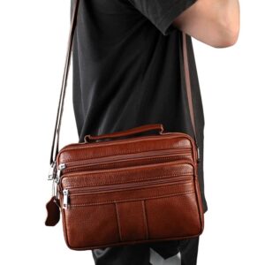 Top-grain Cowhide Multi-functional Handbag Shoulder Bag