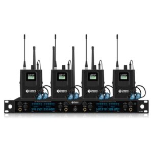 DEBRA ER-404 Professional Stage Monitoring System 4-in-1 Wireless In-Ear Headphones, US Plug, EU Plug, AU Plug, UK Plug