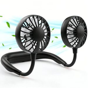 ZY-A2 Portable Neck Hanging Dual-Head Fan