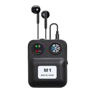M1 Portable Wireless Monitoring Receiver with Wired Earphones, M1