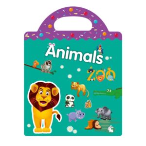 Children Early Education DIY Waterproof Reusable Stickers, Animals T01, Traffic T02, Dinosaur T03, Space T04, Body T05, Ocean T06, Princess T07, Insect T08, Farm T09, Four Seasons T10, Easter T13, Halloween Pumpkin Scarecrow T14, Christmas T15...