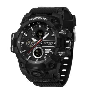 SANDA 9094 Multifunctional Sports 5ATM Waterproof Luminous Electronic Watch