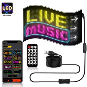 Double Row Ultra-Thin Waterproof LED Flexible Advertising Matrix Display Screen, USB 32x64 Pixels, USB 32x96 Pixels, USB 32x128 Pixels, USB 32x160 Pixels, USB 32x192 Pixels