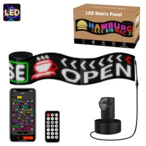 32x384 Pixels Dual Row Ultra-Thin LED Flexible Advertising Matrix Display Screen, Size: 287 x 29.4cm, 287 x 29.4cm