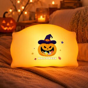 ZHL001W Halloween Pillow Silicone Night Light