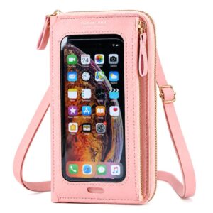Female Touch Screen Phone Bag Multifunctional Crossbody Zipper Pouch