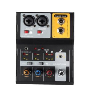 F-2A Multi-function Professional 2-way Recording Mixer USB Live Streaming Sound Card, F-2A