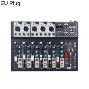 F7 7-Channel Multi-function Professional Bluetooth Live Streaming Mixer, EU Plug, UK Plug, US Plug