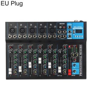 MG-07 7-Channel Multi-function Professional Bluetooth Live Streaming Recording Mixer, EU Plug, UK Plug, US Plug