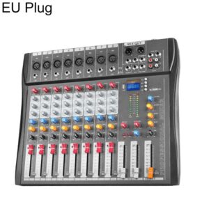CT-8 8-Channel Professional Bluetooth Mixer USB Sound Card, EU Plug, UK Plug, US Plug