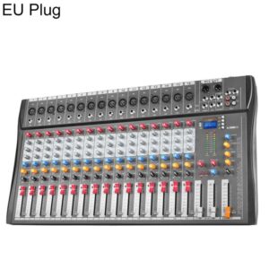 CT-16 16-Channel Professional Bluetooth Recording Mixer KTV Sound System, EU Plug, UK Plug, US Plug