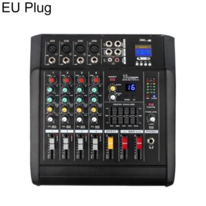 402D 4-Channel Multi-function Professional Bluetooth Mixer with Amplifier, EU Plug, UK Plug, US Plug