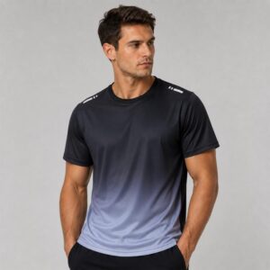 Mens Running Quick-Dry Summer Ice Silk Short-sleeved, M, L, XL, 2XL, 3XL, 4XL, 5XL