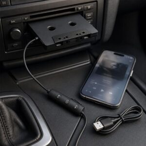 BlueTooth 5.1 In Car MP3 to Cassette Converter Tape Player