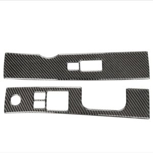Car Carbon Fiber Glass Lift Decorative Sticker for Nissan 350z 2006-2009, Right Drive