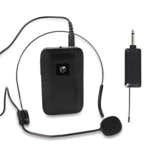 E8 2 in 1 VHF Wireless Dual-Channel Microphone, Headset, Lavalier