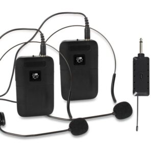 E8 1 to 2 VHF Wireless Dual-Channel Microphone, Headset, Lavalier