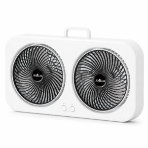 F8 Dual-Head Desktop Air Circulation Cooling Fan