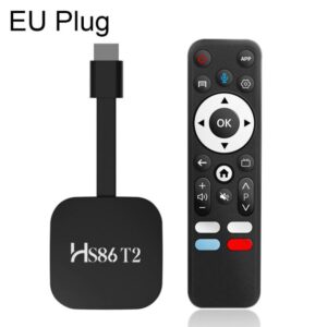 HS86 T2 Android 14 Mini HD TV Stick with Remote Control, 2GB+16GB, RK3518 Cortex-A53 Quad-Core, EU Plug, US Plug, UK Plug, AU Plug