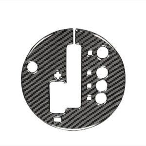 Car Carbon Fiber Gear Automatic Transmission Panel Decorative Sticker for Nissan 350z 2006-2009, Right Drive