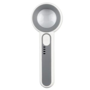 Handheld Multi-magnification Magnifying Glass with Touch LED Light, 3710C, 5012C, 7518C