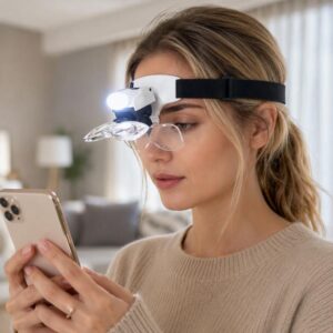 9892C2 Head-Mounted Electronic Repair Magnifying Glass with LED Light