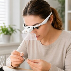 9892BP Headband Interchangeable Lenses Magnifier with LED Light