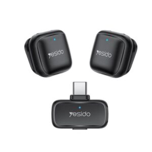 Yesido KR29 1 to 2 Standard Noise Reduction Wireless Lavalier Microphone with Type-C Receiver