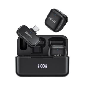 Yesido KR31 1 to 2 Wireless Lavalier Microphone Type-C Receiver with Charging Box